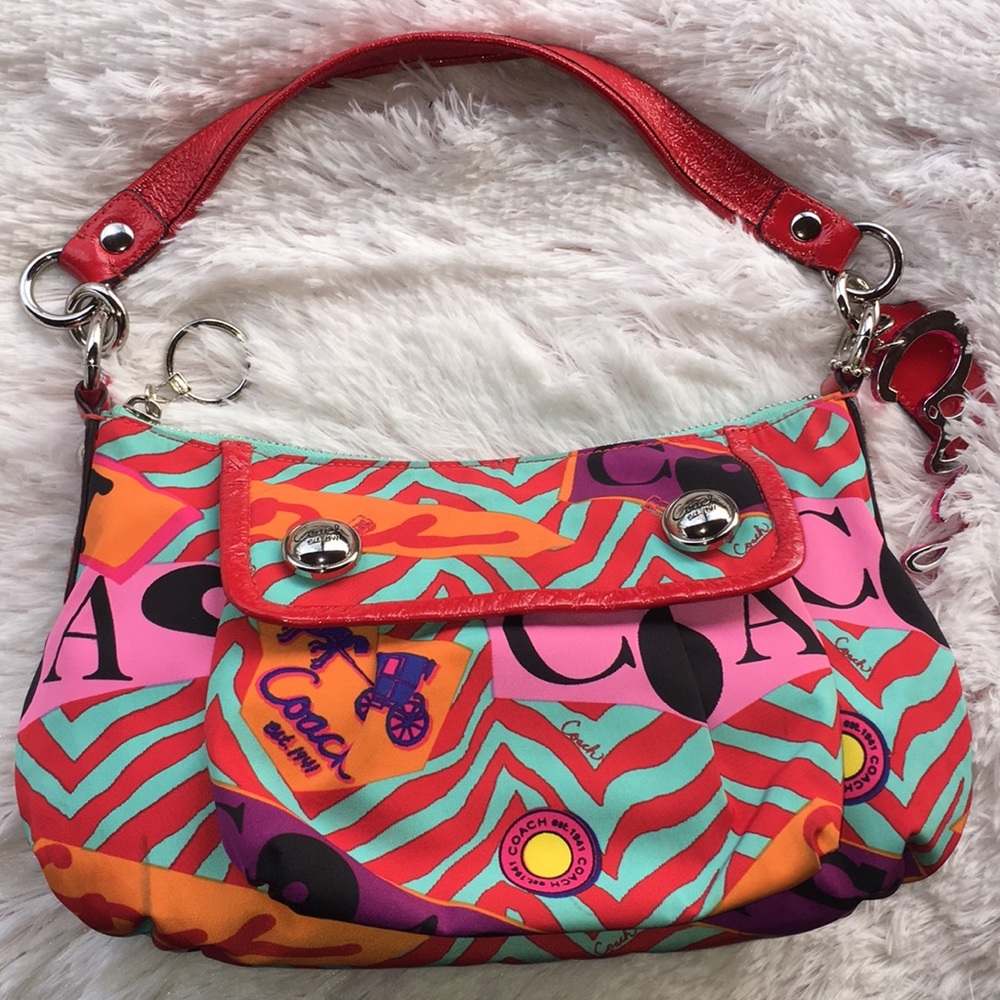 COACH POPPY GRAFFITI GROOVY  BAG PURSE